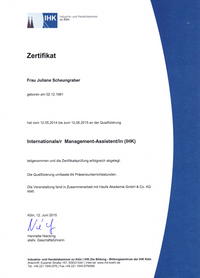 Zertifikat int.Management